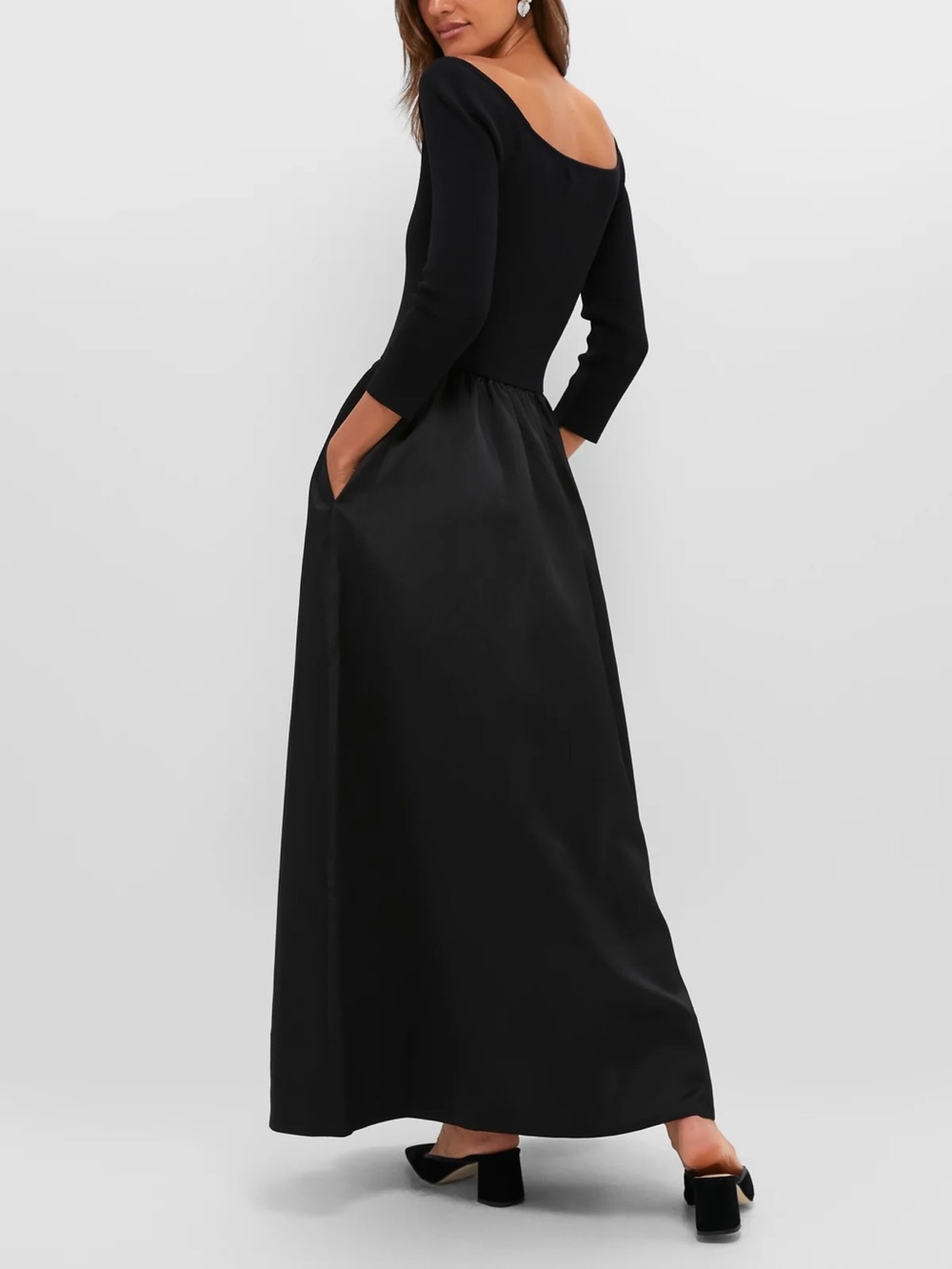Tuckernuck Black Dupioni Clea Dress - Picture 2 of 4